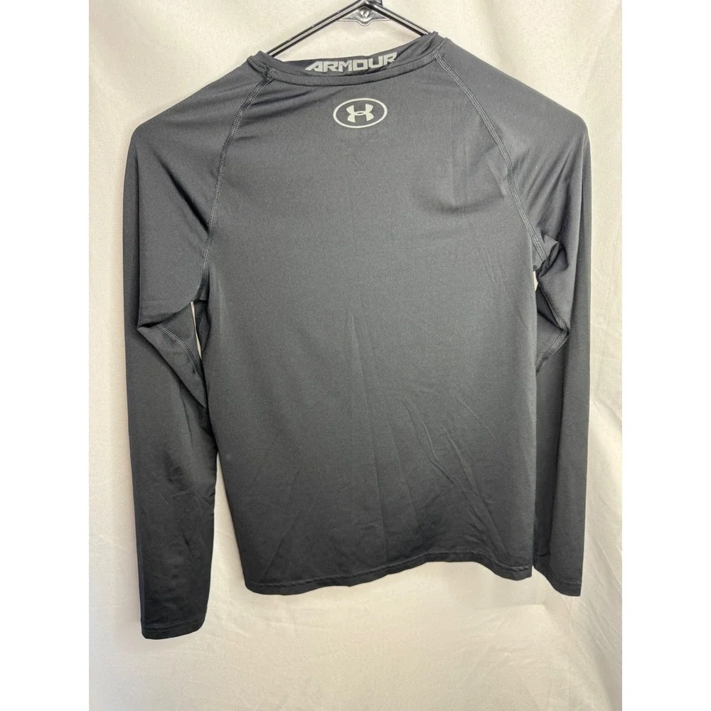 Under Armour Boys HeatGear Long Sleeve Compression Shirt Black YLG Large UPF 30